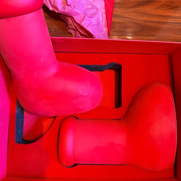 MSCHF Red Boots - Picture 1 of 10